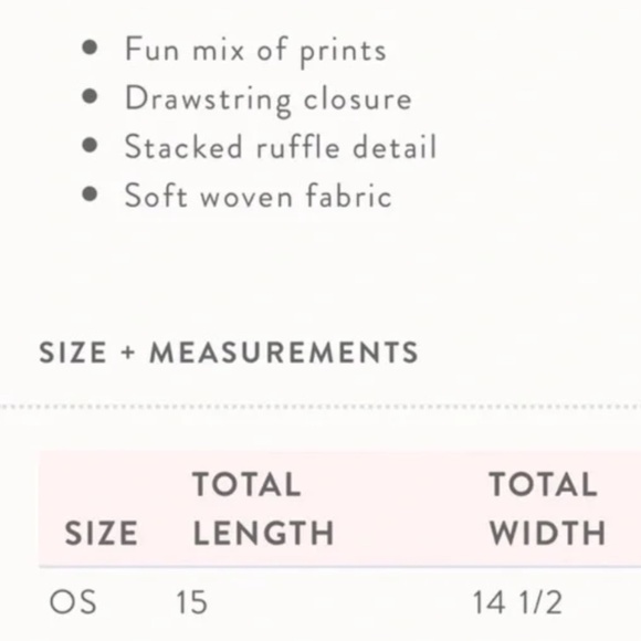 NEW Matilda Jane Dream Chasers Ruffle Drawstring bag - Picture 2 of 3